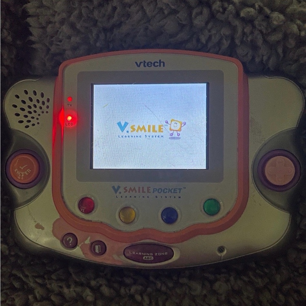 V.Smile Pocket Handheld Learning Console - Pink and Gray